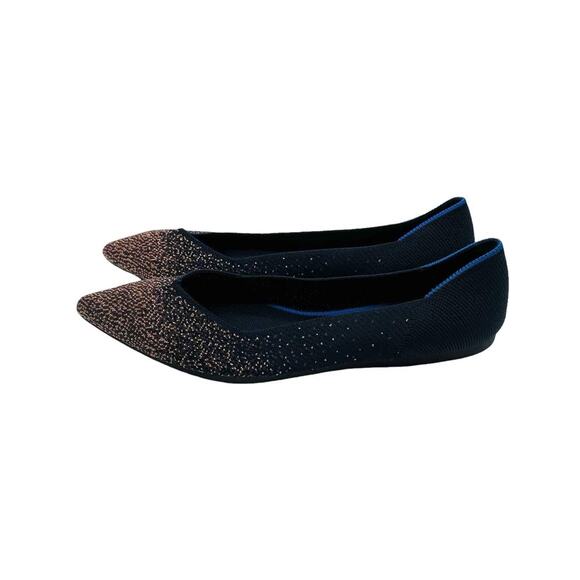 Rothy’s The Point Midnight Metallic Retired‎ Women’s Size 9 - Picture 5 of 9